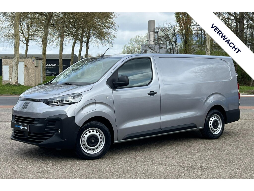 Fiat e-Scudo L3 75 kWh 136pk | 8 jaar garantie | 0% financial lease | Houten afwerking laadruimte | LED laadruimteverlichting | NAVI | Multimedia | Draadloze Apple Carplay en Android Auto | Parkeersensoren voor- en achter | Achteruitrijcamera | Dode hoek detectie | Tussenwand comfort met raam | Bestuurdersstoel comfort met armsteun | Bank voorpassagiers | Reservewiel | van €49.119 voor €37.695 ex. BTW rijklaar