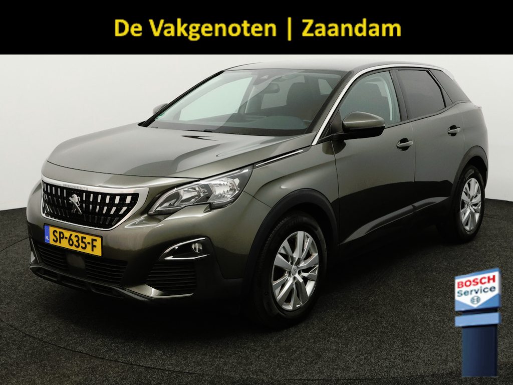 Peugeot 3008 1.2 PureTech Active | Apple Carplay/Android Auto, Bluetooth, Navigatie, Cruise control, Rijstrooksensor, Parkeersensor achter, Buitenspiegels elektrisch verstel- en verwarmbaar Hoge instap met veel ruimte in de auto. Luxe suv met alles erop en eraan.