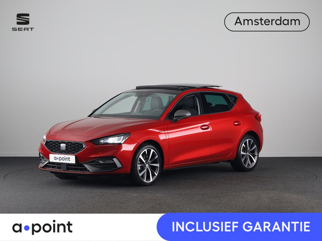 SEAT Leon 1.4 TSI eHybrid PHEV FR Business Intense 204 pk | Private lease € 619,- per mnd | Navigatie | Panoramadak | Trekhaak (wegklapbaar) | Parkeersensoren achter | Stoelverwarming |