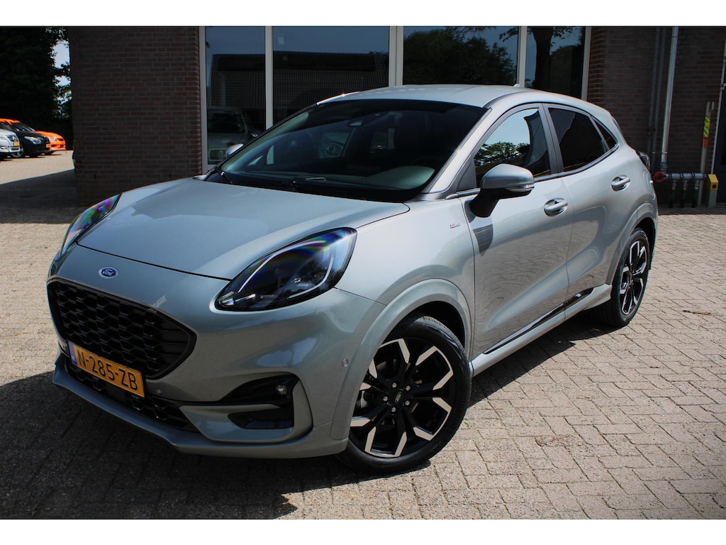 Ford Puma 1.0 Hybrid ST-Line X 1e Eig, NL, Carplay, Achteruitrijcamera, CC, Stoel/Stuurverwarming, LED, Parkeersens. V en A, 18" LMV