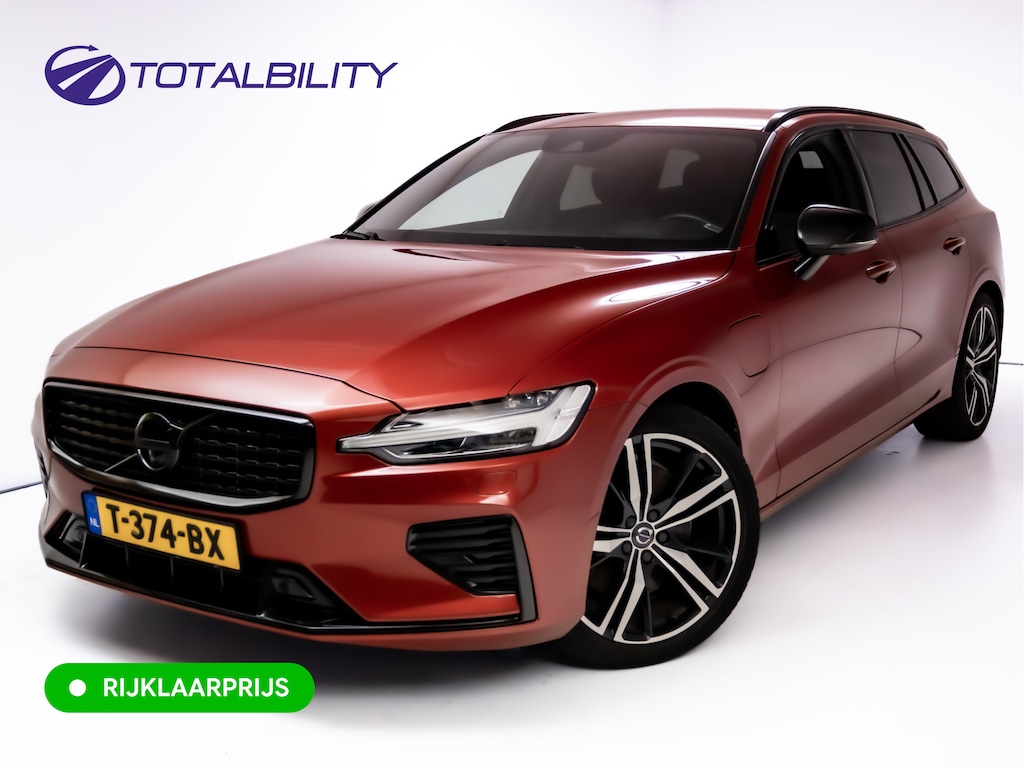 Volvo V60 2.0 T8 Twin Engine AWD R-Design | Stoel-, Stuur- & Achterbank verw. | Elec. trekhaak | 360 Camera | Elec. klep | Pilot assist, All season banden, Led, PDC V+A. Apple Carplay, Android auto