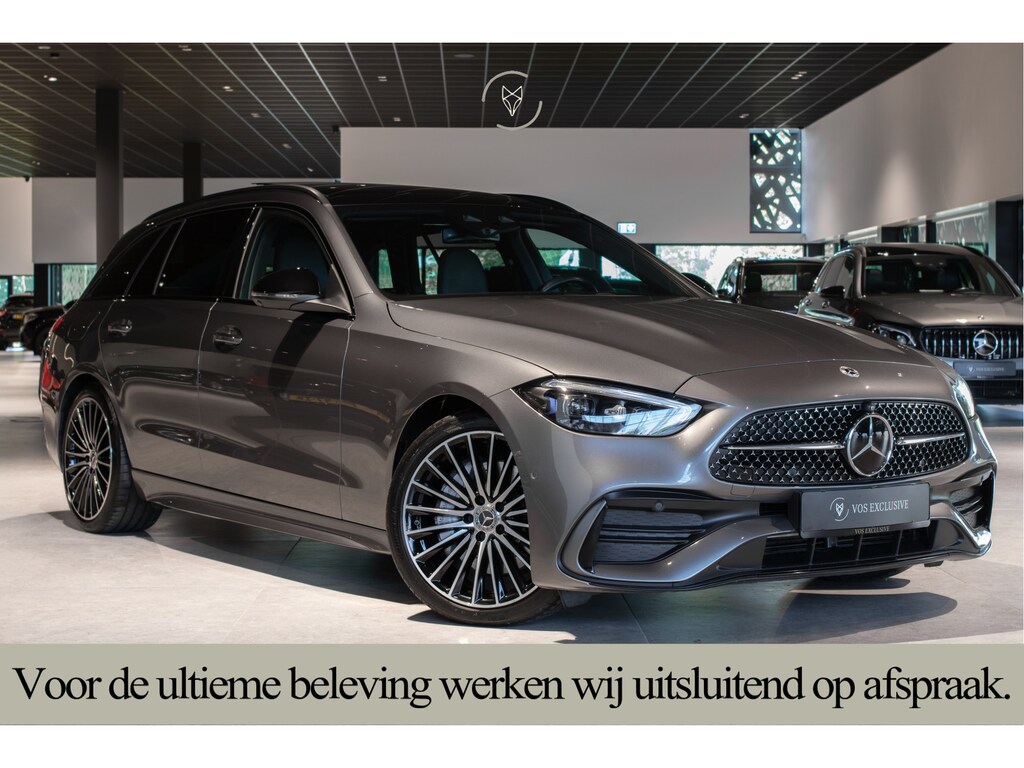 Mercedes-Benz C-klasse Estate 300 d AMG Night|ACC|Keyless|360°|Massage|Stoelkoeling|Mem|Pano|Standkachel|19"|Trekhaak|Digital Light