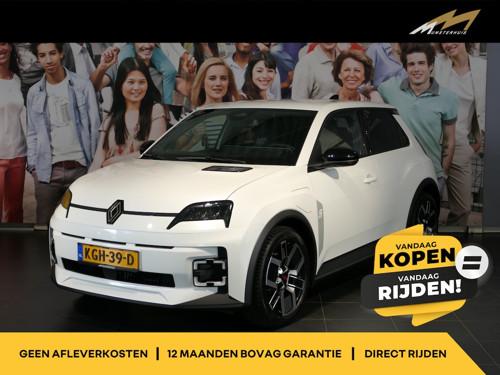 Renault R5 comfort range techno 52 kWh - Occasion Lease vanaf €599 p/m - *Vraag naar beschikbaarheid!* - Stoel en stuurverwarming - Allseasons - Draadloze telefoonlader