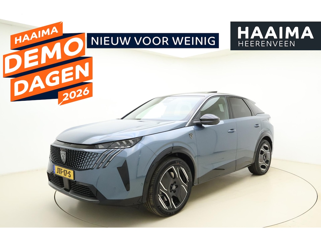 Peugeot E-3008 GT Long Range 97 kWh 230 Pk | OP VOORRAAD | UNIEK | WLTP 680 Actieradius | Trekhaak | Panoramisch Schuif/Kantel Dak | Alcantara Executive Interior