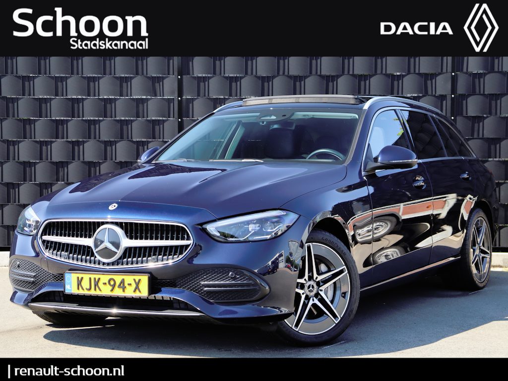 Mercedes-Benz C-klasse Estate 300 e Business PHEV | SOH 98 % | Pano | Leder | Stoelverwarming | Camera |