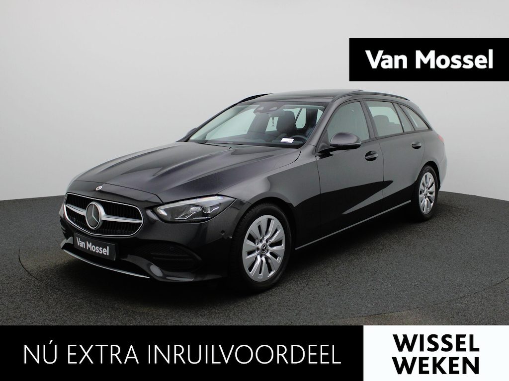 Mercedes-Benz C-klasse Estate 200 d Luxury Line AUTOMAAT | PANORAMADAK | NAVIGATIE | CAMERA | ADAPTIEVE CRUISE | CLIMA | STOELVERWARMING | LEDER | 12 MAANDEN BOVAG GARANTIE |
