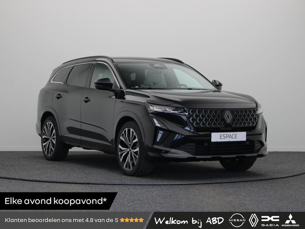 Renault Espace E-Tech full hybrid 200pk iconic 7p. | Vijf jaar garantie | Panoramisch vast dak | Harman Kardon | HUD | Elek. verwarmbaar voorruit |