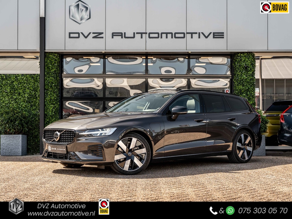 Volvo V60 2.0 T6 PHEV 350PK AWD Plus Dark |100% | Pano | Surround View | H/K Sound