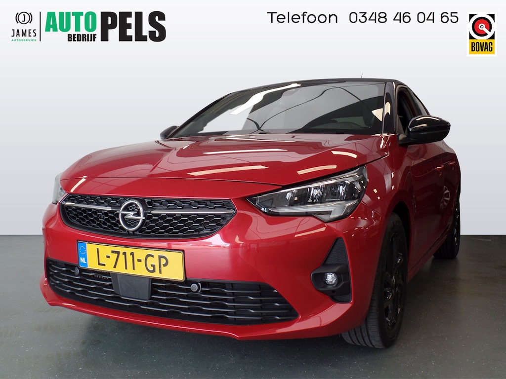 Opel Corsa 1.2 GS Line, Two-tone kleur, Navigatie, Clima controle, Cruise controle, Sportstoelen deels leder, Pdc V/A, Xenon verlichting, Lm velgen 16'', Nederlandse auto!! Bovag afleverpakket 695,-
