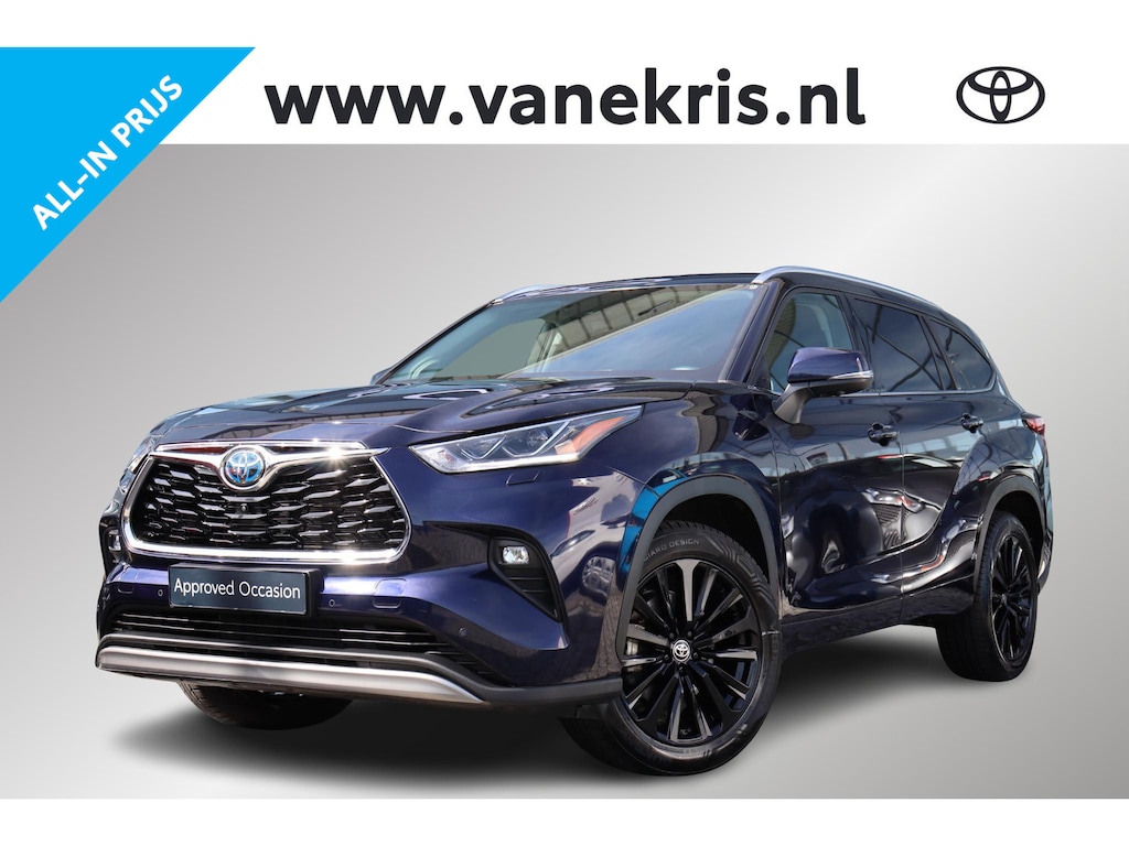 Toyota Highlander 2.5 AWD Hybrid Premium, Trekhaak, JBL, HUD, BSM, 360 Camera, Alarm klasse 3