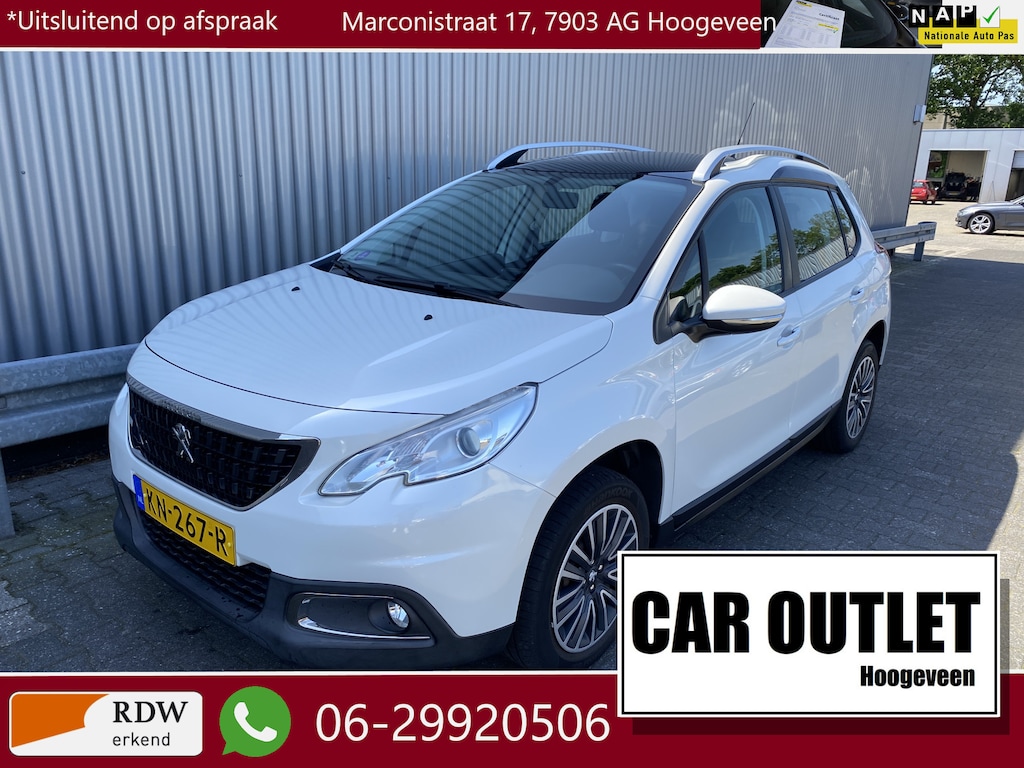 Peugeot 2008 1.2 PureTech Blue Lion AUTOMAAT, 165Dkm.NAP, A/C, CC, Navi, Pano, PDC, Trekh, – Inruil Mogelijk –