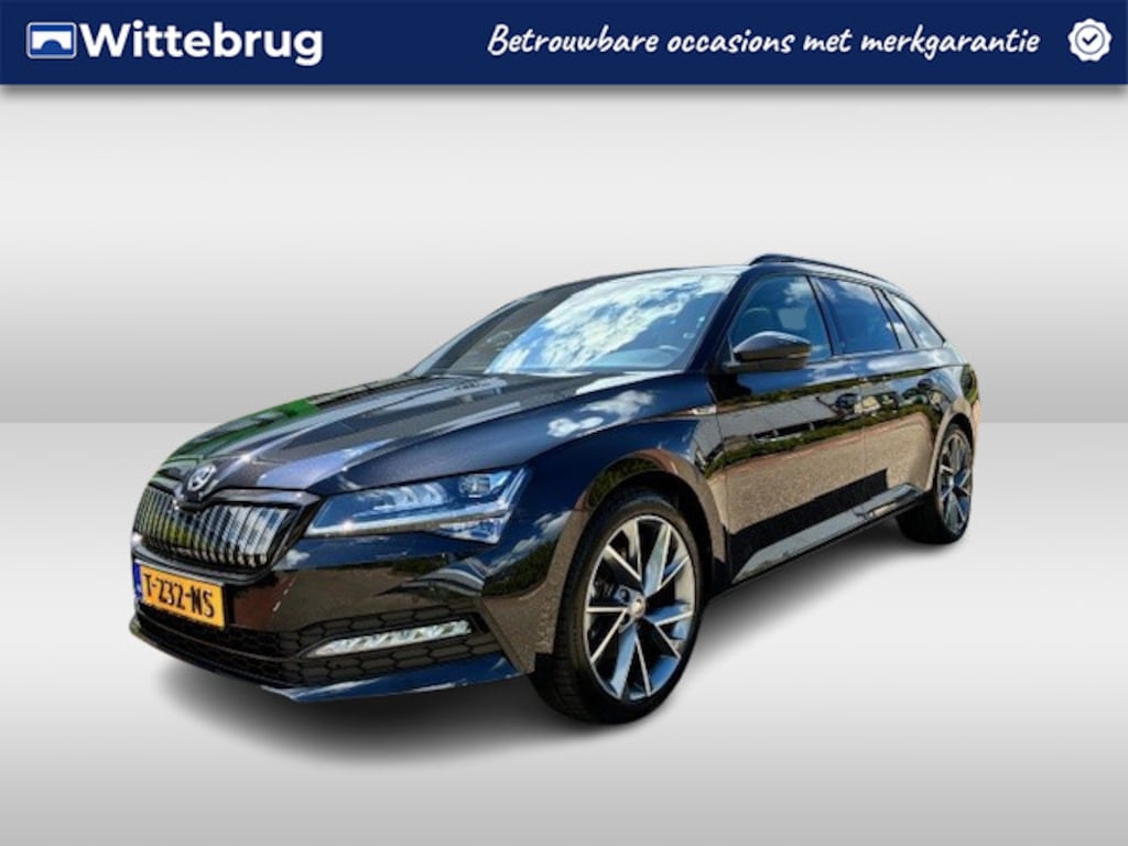 Skoda Superb Combi 1.4 TSI 218pk iV Sportline Business / Panoramadak / LED / Navigatie / Achteruitrij Camera / Elec. Achterklep / Memory Seats / 19''LMV