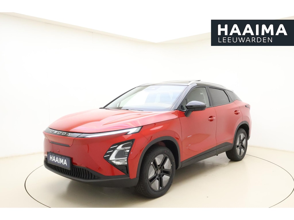 Omoda 5 EV Premium 61 kWh | Camera's rondom | Schuif/kantel dak | LED verlichting | Lederen bekleding | Stoelverwarming/ventilatie | Sfeerverlichting | Drive assist