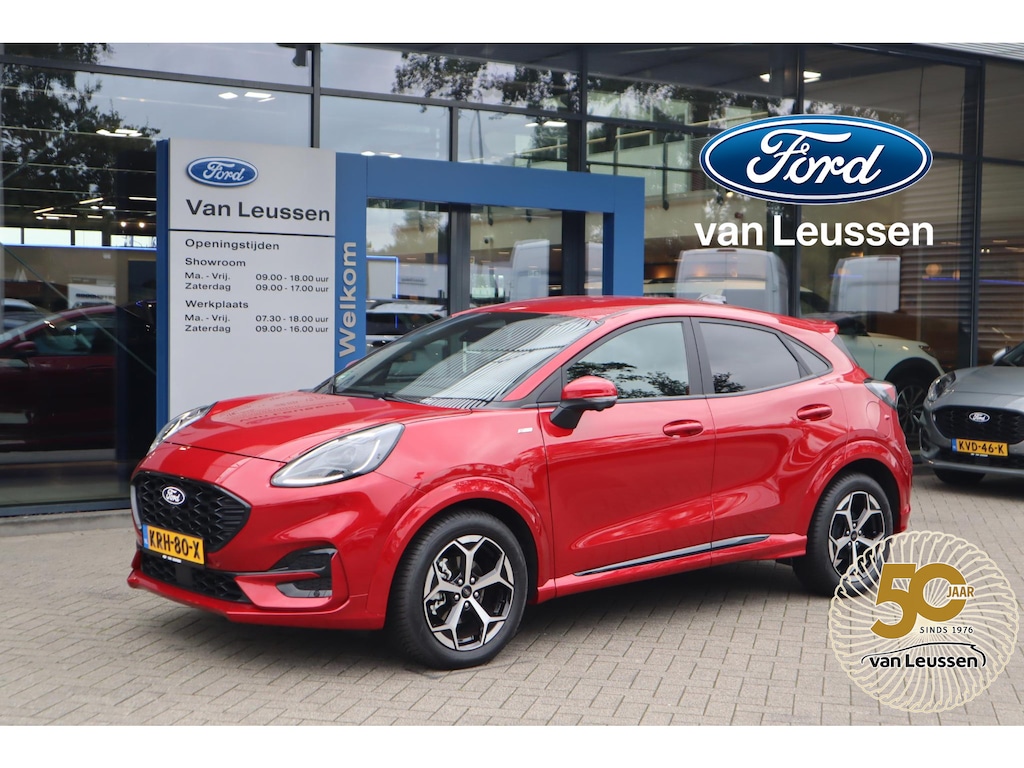 Ford Puma 155PK HYBRID AUTOMAAT ST-LINE-X STOEL/STUURVERW. B&O BLISS SPORT-INTERIEUR 360°CAM ALL-SEASON 4-JAAR/100.000KM FABR. GARANTIE