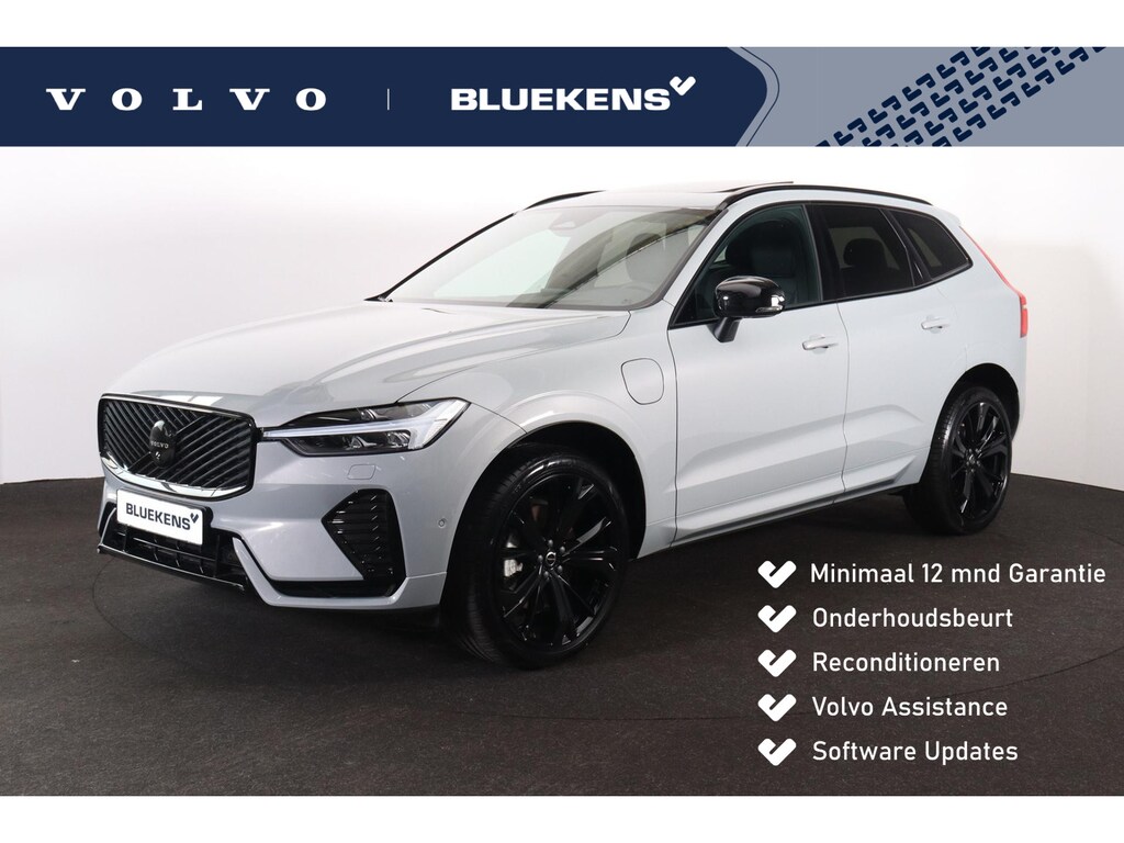 Volvo XC60 T6 Recharge AWD Plus Black Edition - Panorama/schuifdak - IntelliSafe Assist & Surround - 360º Camera - Harman/Kardon audio - Adaptieve LED koplampen - Verwarmde voorstoelen, stuur & achterbank - Parkeersensoren voor & achter - Elektr. bedienb. voorstoelen met geheugen - Head up display - Draadloze tel. lader - Extra getint glas - 21' LMV