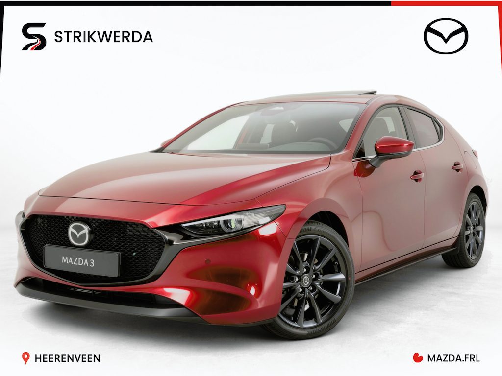 Mazda 3 2.0 e-SkyActiv-X M Hybrid 186 Takumi Nieuw! | Pano | Leer | 360 Camera