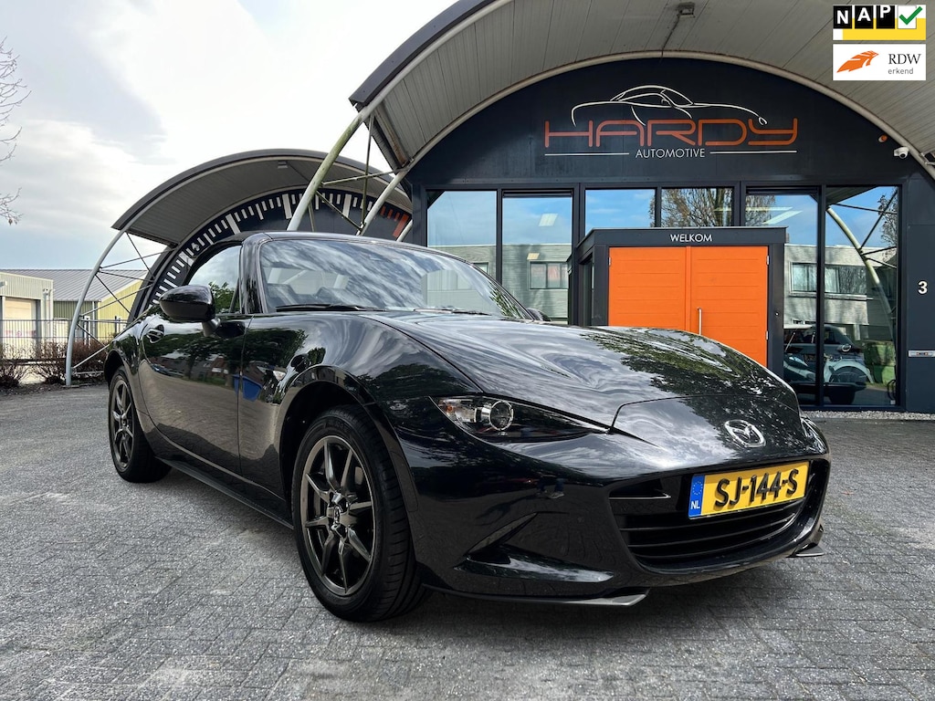 Mazda MX-5 1.5 SkyActiv-G 131 GT-M Zwart / Bruin Leder NL-Auto 100% Dealer Onderhouden