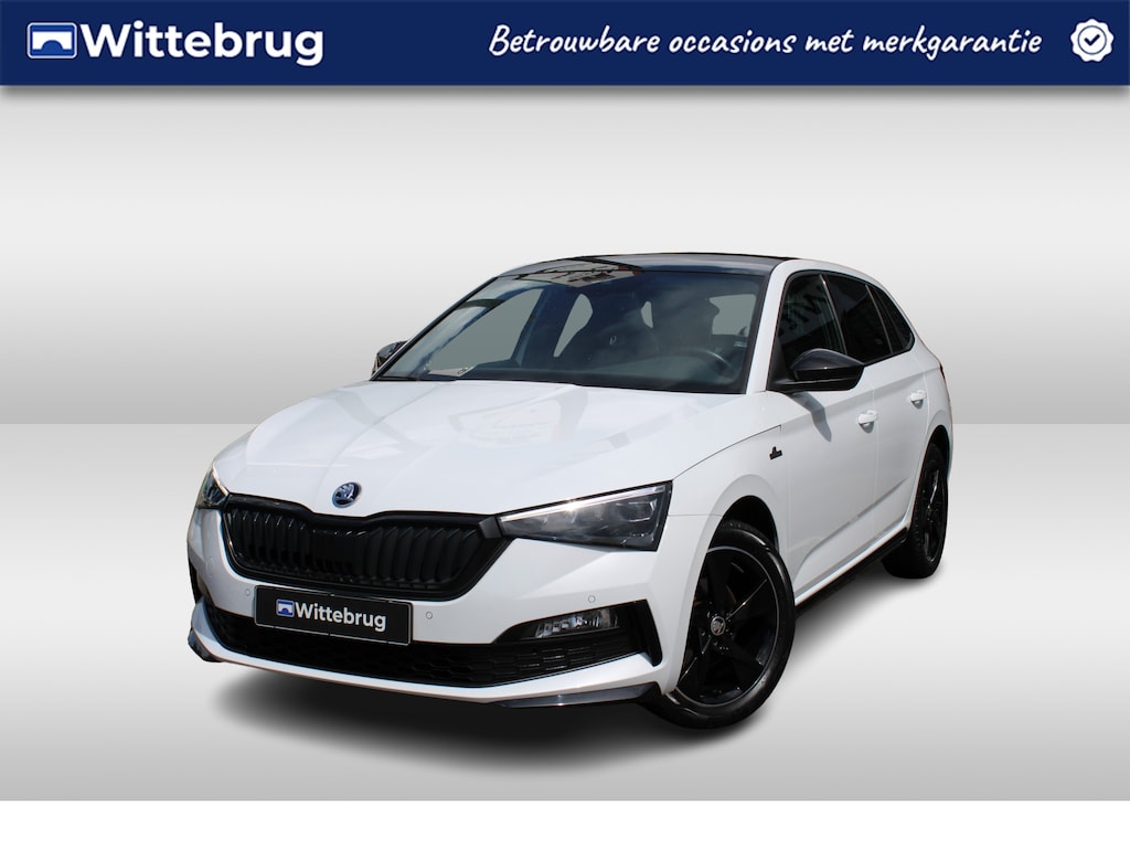 Skoda Scala 1.0 TSI 110pk Monte Carlo DSG Automaat / Panorama dak / Navigatie by APP / LM 17 inch / Full LED / Elektr klep / Parkeersensoren