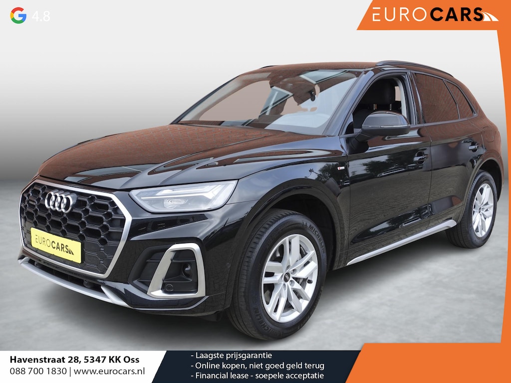 Audi Q5 50 TFSI e 300pk PHEV S Line Automaat Navigatie Camera Parkeersensoren Head Up Display Stoelverwarming LED Koplampen Cruise Control Climate Control