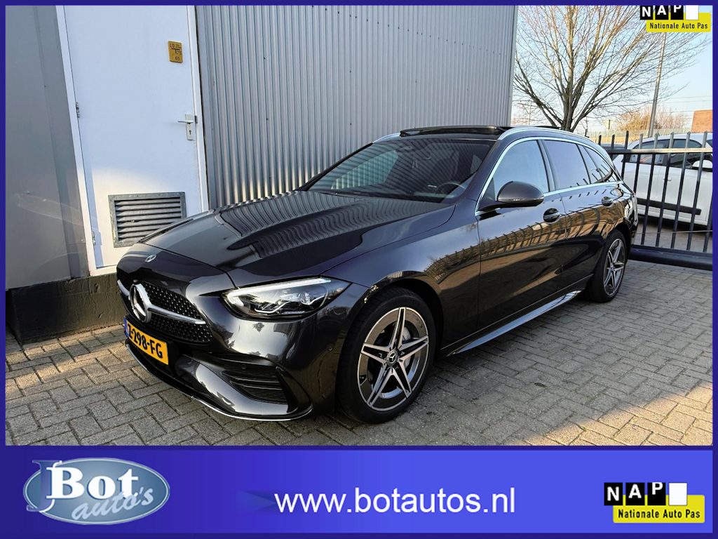 Mercedes-Benz C-klasse Estate 300 e AMG Line / NEDERLANDSE AUTO / LEDER / NAVIGATIE / ACHTERUITRIJCAMERA/CRUISE CONTROL / OPEN DAK
