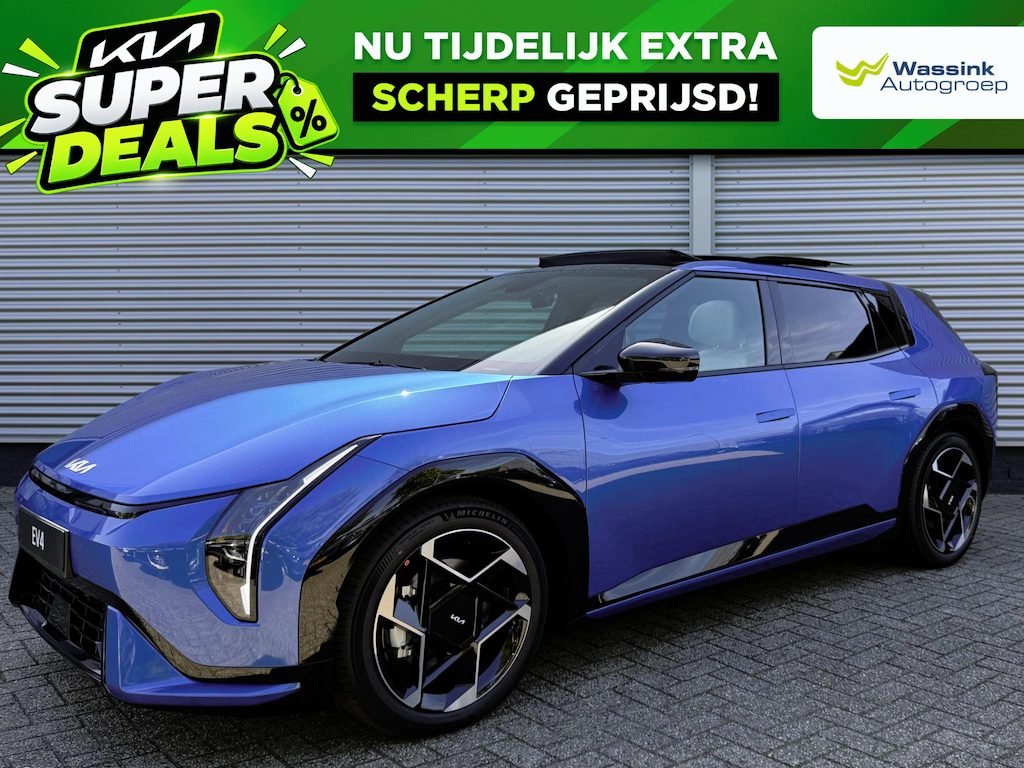 Kia EV4 GT-Line 81.4 kWh | VOORDEEL | Schuif/Kanteldak | Harman/Kardon | Stoel/Stuurwielverwarming | Camera |
