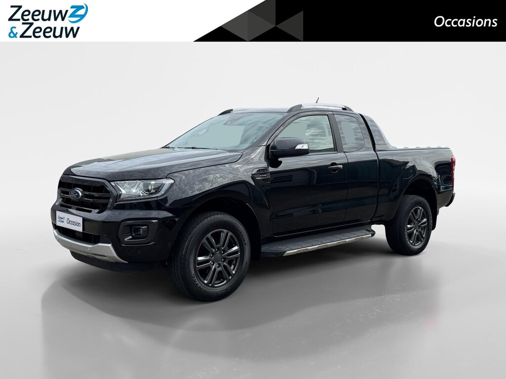 Ford Ranger 2.0 EcoBlue Wildtrak Supercab | NL auto | Dealer onderhouden | 213 pk | Trekhaak | Automaat | Rollertop | Stoelverwarming | Achteruitrijcamera | Parkeersensoren voor en achter | Adapt. cruise control | Apple carplay & Android auto | Bovag garantie |