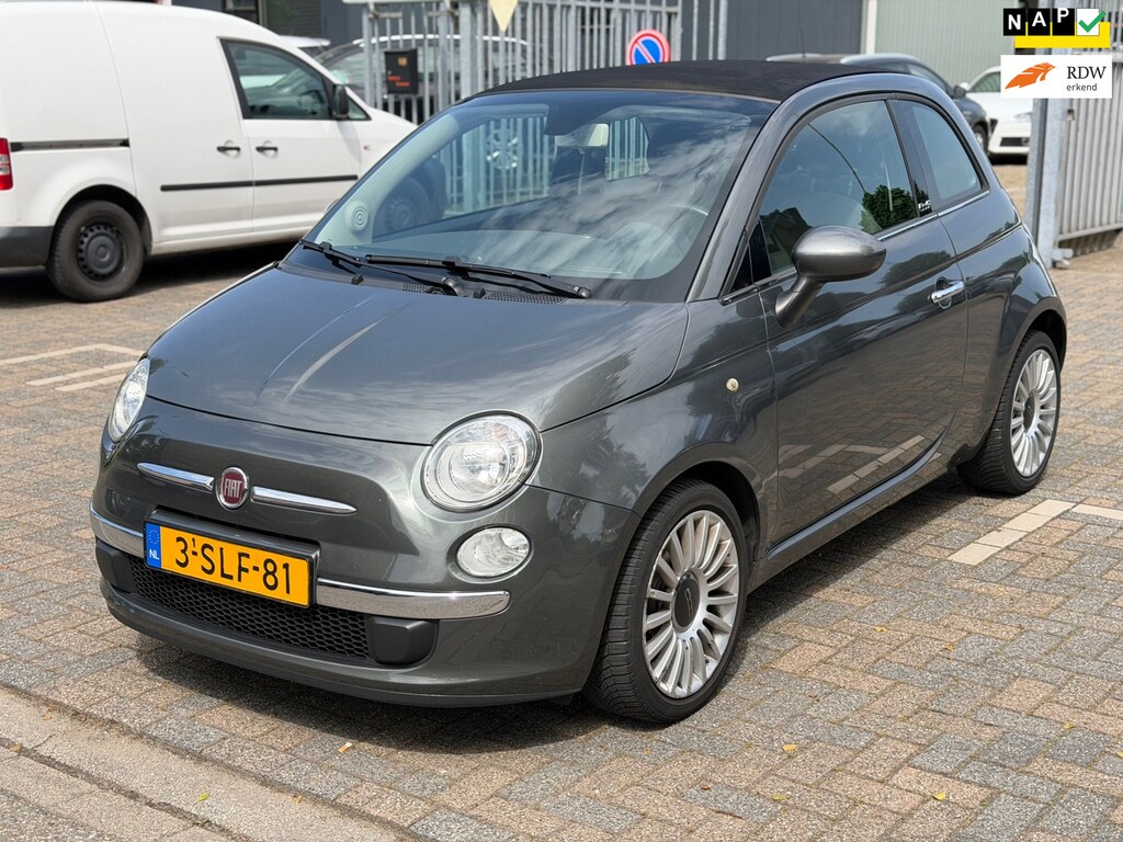 Fiat 500C 0.9 TwinAir Lounge | Parkeersens. | Airco | Cabrio | Elektr ramen | Nieuwe APK
