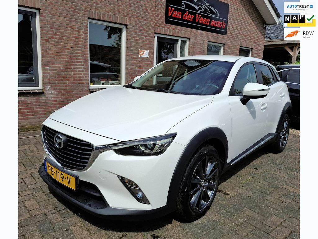 Mazda CX-3 2.0 SkyActiv-G 120 GT-M. Dealer onderhouden! O.a. leder, HUD, camera navi, cruise, stoelverwarming, prijs incl garantie