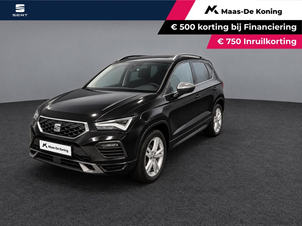 SEAT Ateca 1.5TSI/150PK DSG FR · Apple/Android Car Play · Camera + Parkeersensoren · Stoel-,voorruit-& Stuurverwarming · Keyless entry · EXTRA INRUILKORTING ·