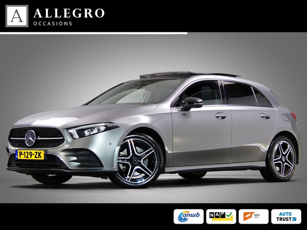 Mercedes-Benz A-klasse 180 AMG Line (SFEERVERLICHTING, STOELVERWARMING, PANO, APPLE CARPLAY/ANDROID AUTO, MULTIFUNCTIONEEL STUUR)