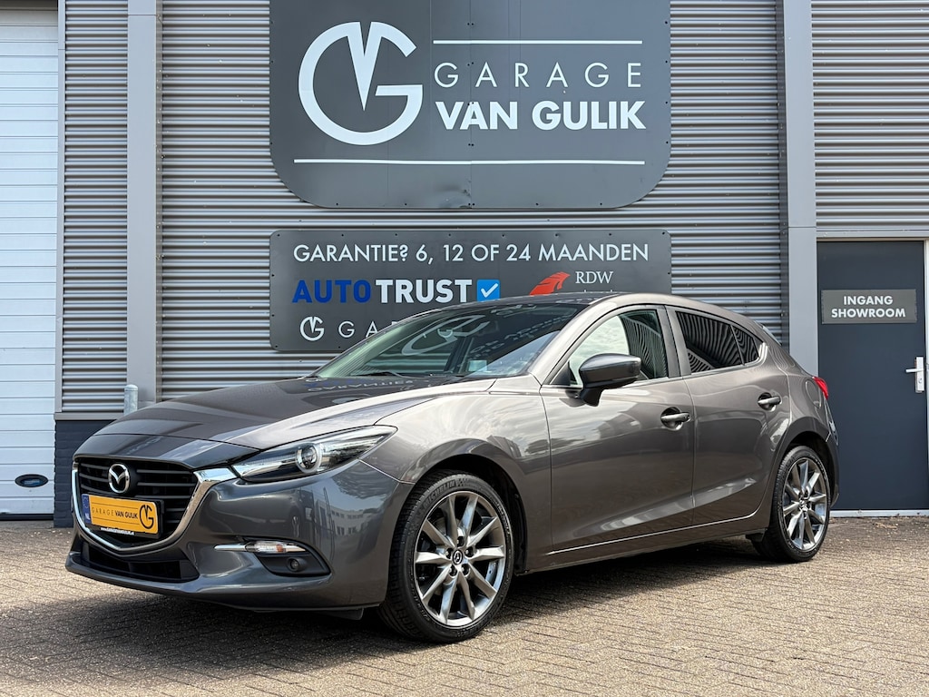 Mazda 3 2.0 SkyActiv-G 120PK Navi,Clima,Cruise,Isofix,ElektrRamen+Spiegels,Stoel+StuurVerwarming,Camera,Bluetooth,Multi-Stuur,Usb
