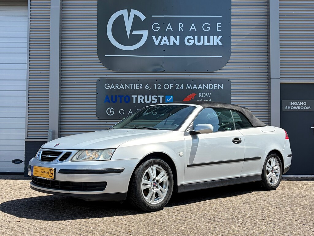 Saab 9-3 Cabrio 1.8t Vector 150PK Trekhaak,Clima,Cruise,Isofix,ElektrRamen+Spiegels,Parkeersensoren,Radio/Cd-Speler,Stoelverw.