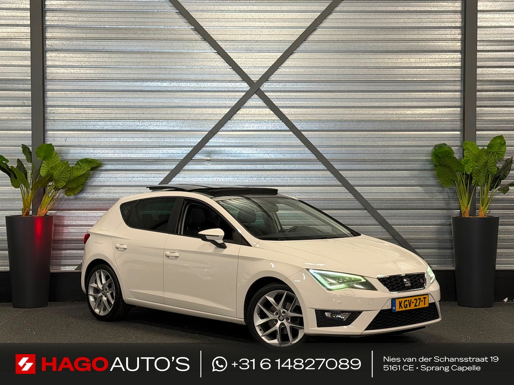 SEAT Leon 1.4 TSI FR LED/PANO/NAVI/CRUISE/HALF-LEDER/DCC/SEAT-SOUND/ISOFIX/12-MND-GARANTIE