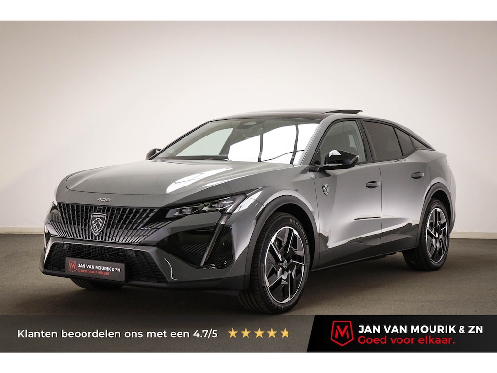 Peugeot 408 e-408 GT 58 kWh | NIEUW | PANORAMADAK | STUURVERWARMING | MASSAGE | DAB | APPLE | 360 CAMERA