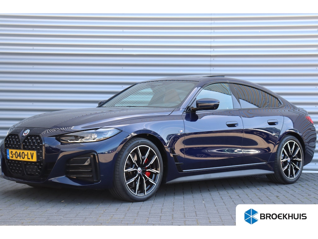 BMW 4-Serie Gran Coupe 420I 184PK HIGH EXECUTIVE M-SPORT AUTOMAAT / NAVI / LEDER / FULL-LED / CLIMA / PDC / 18" LMV / CAMERA / PANO. DAK / KEYLESS / M-SPORT SEATS / HARMAN KARDON / WEGKLAP. TREKHAAK / WINTERPAKKET / NIEUWSTAAT !!