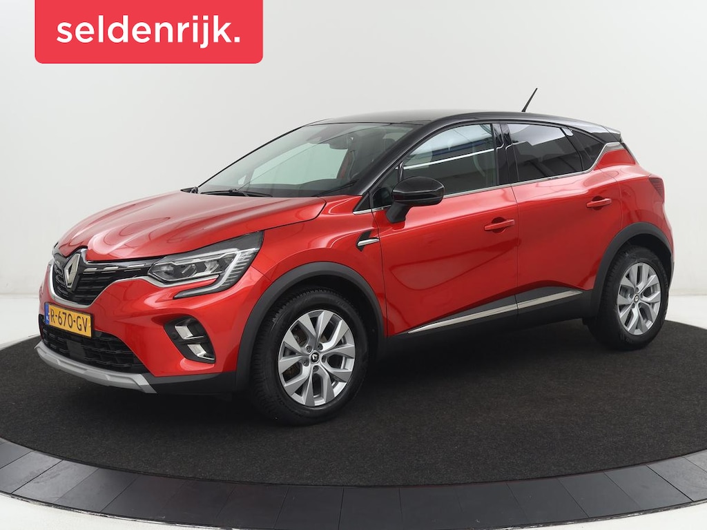 Renault Captur 1.0 TCe 90 Intens | Camera | Navigatie | Carplay | Half leder | Keyless | Full LED | Climate control | Parkeerhulp | Cruise control | Bluetooth | Getint glas
