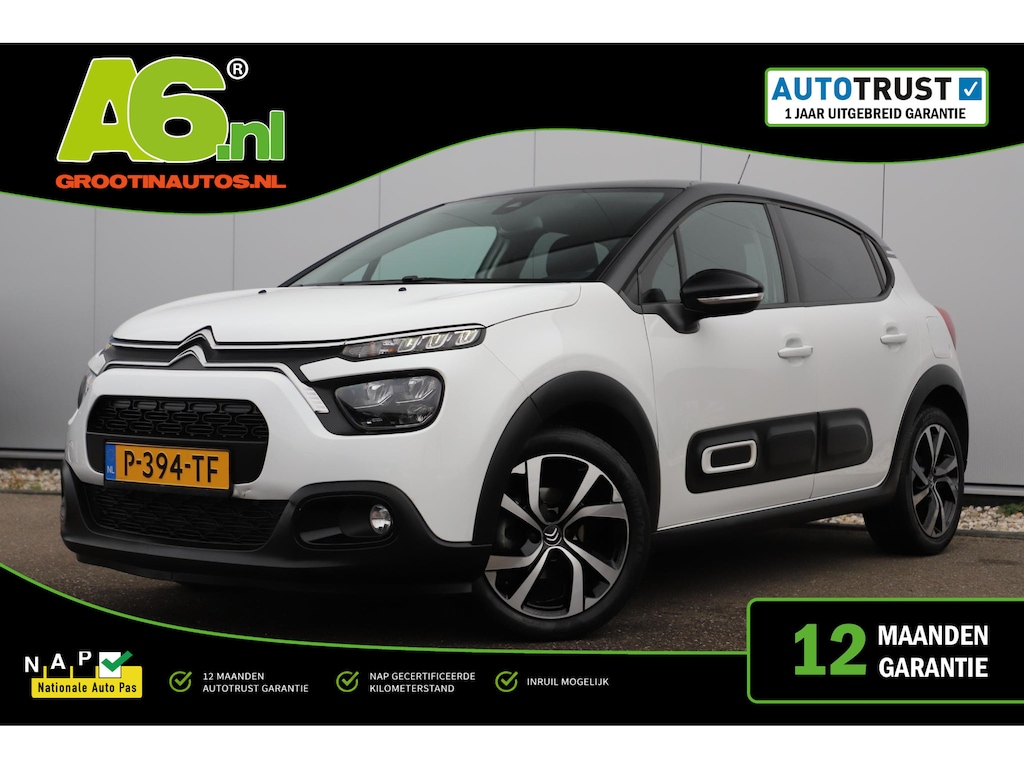 Citroën C3 1.2 PureTech Shine Navigatie Achteruitrijcamera 17 inch LMV Carplay Android Climate Cruise Control Rijstrooksensor Parkeersensor