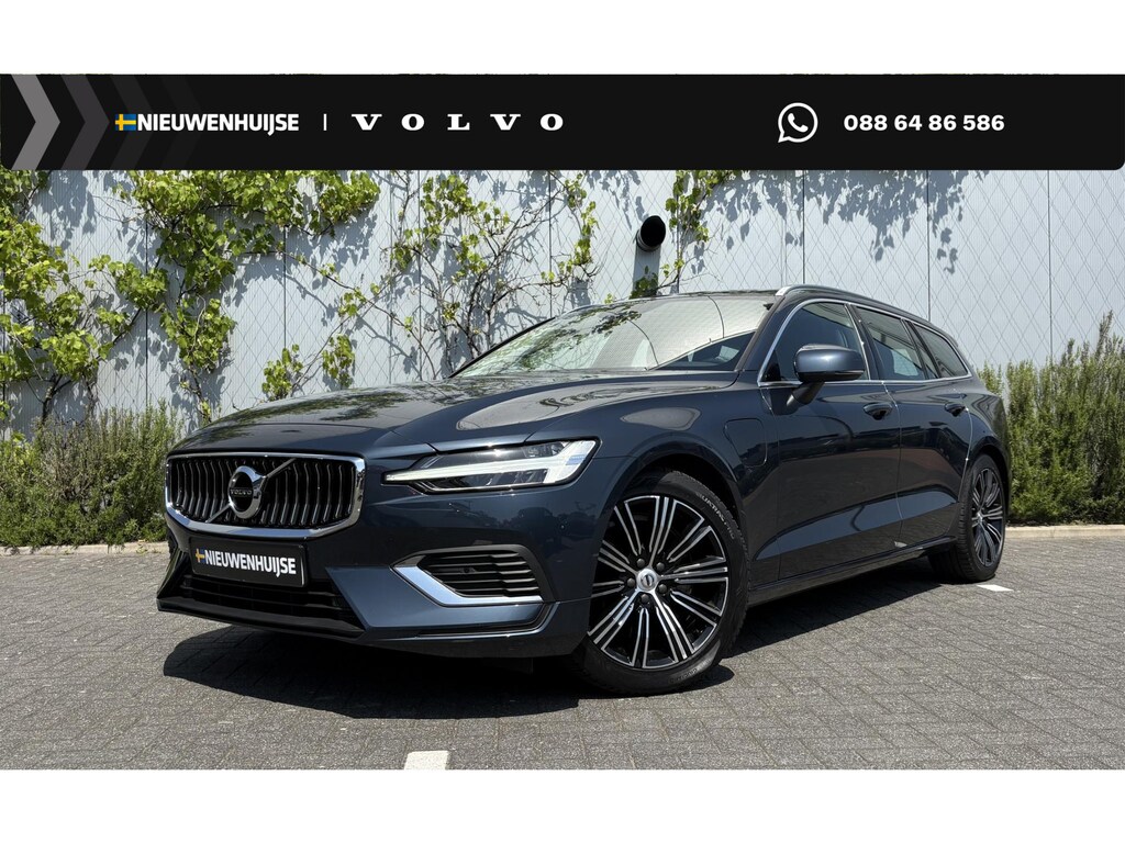 Volvo V60 2.0 T6 Recharge AWD Inscription Expression | LONG RANGE | Plug-in Hybrid (PHEV) | Trekhaak | Achteruitrijcamera | Parkeersensoren | Stoelverwarming | Keyless Entry | Elektrische Achterklep | Navigatie | Apple Carplay | Android Auto
