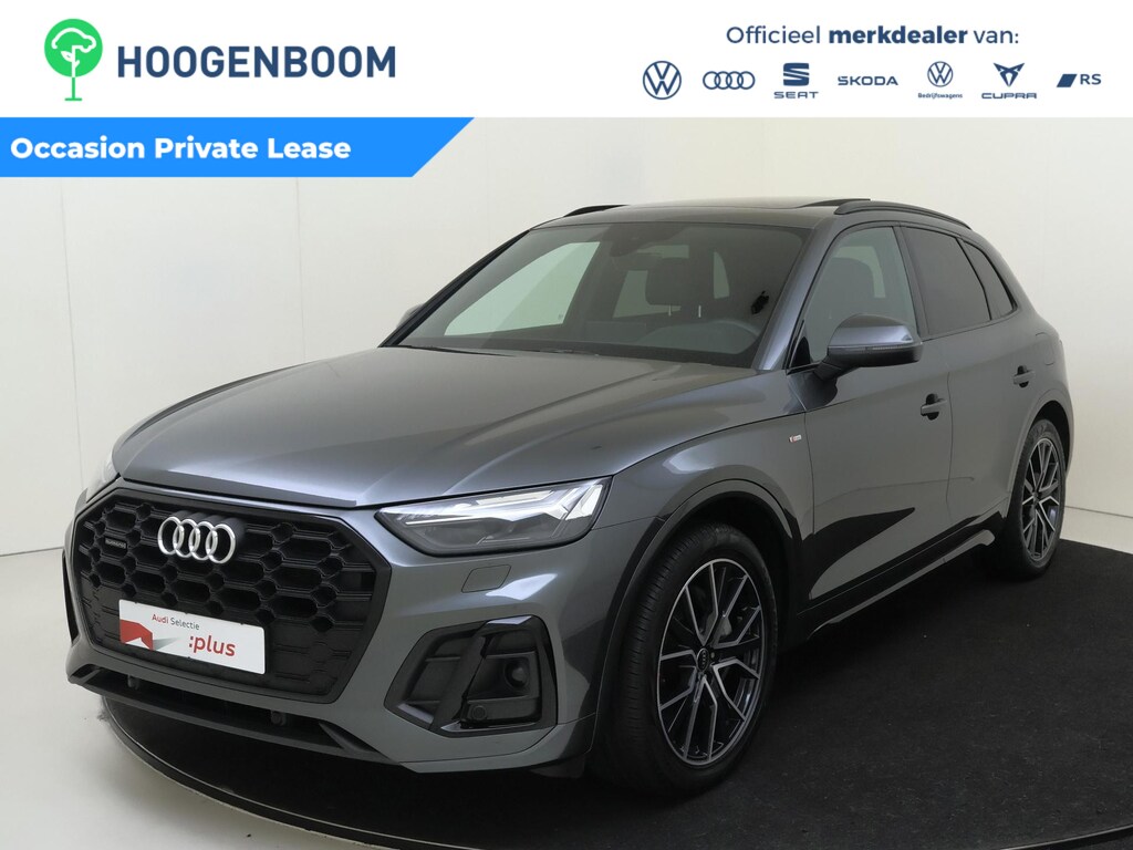 Audi Q5 55 TFSI e S edition Competition | SoH 87% | Panoramadak | Luchtvering | Trekhaak | LED matrix verlichting | Adaptieve cruise control | Navigatie Plus | Dodehoek detectie | Keyless |