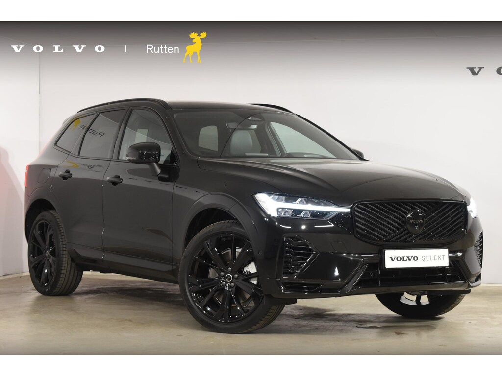 Volvo XC60 T6 350PK Plug-in hybrid AWD Plus Black Edition / Adaptive Cruise control / Elektrische stoelen met geheugen / Stuurverwarming / Stoelverwarming v+a / 360 Camera / Harman Kardon / Semi-elektrisch inklapbare trekhaak