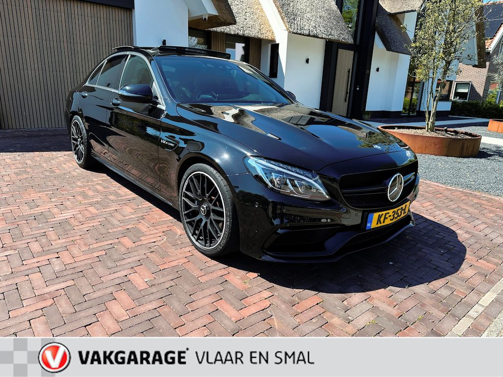 Mercedes-Benz C-klasse AMG 63 Edition 1 -Schaal stoelen-Panodak-Onderhouds historie compleet zeer nette AMG in consignatie verkoop