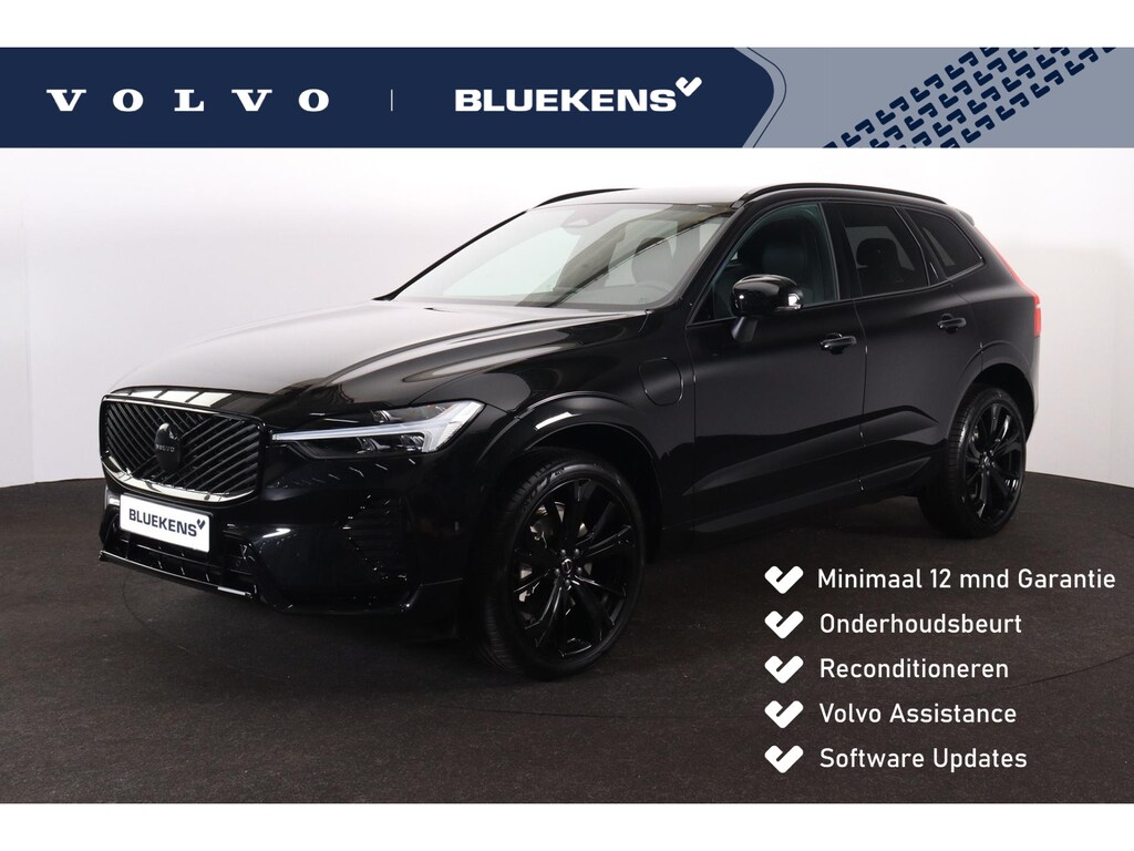 Volvo XC60 T6 Recharge AWD Plus Black Edition - IntelliSafe Assist & Surround - Harman/Kardon audio - Parkeercamera achter - Verwarmde voorstoelen, stuur & achterbank - Parkeersensoren voor & achter - Elektr. bedienb. voorstoelen met geheugen - Draadloze tel. lader - Extra getint glas - Inklapbare trekhaak - 21' LMV