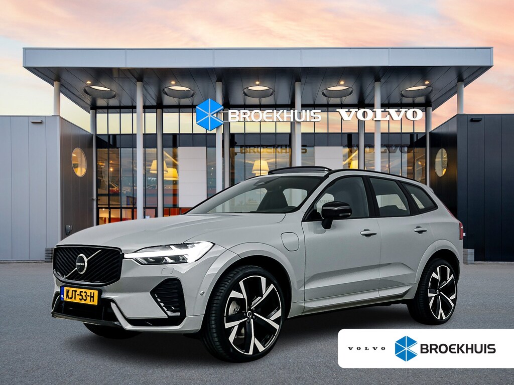 Volvo XC60 T8 Recharge Ultra Dark Executive | 22" | Getint & Gelamineerd Glas | Alarmklasse 3 | Black Edition Interieur | Luchtvering | Bowers & Wilkins | Geventileerd Nappa | Massagestoelen | Head-Up | 360 Camera | Elektr. verst. Stoelen | Full LED