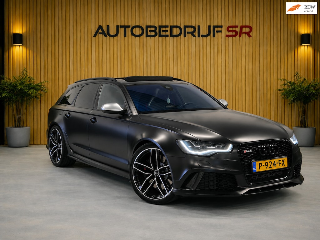 Audi RS6 A6 Avant 4.0 TFSI quattro Pano | Head up | Milltek! | Rs Seats | Camera | Custom stuur! Matzwart! |