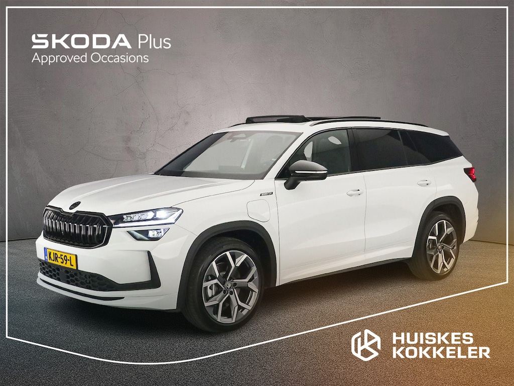 Skoda Kodiaq Sportline Business 1.5 TSI PHEV 204pk DSG Automaat Trekhaak, Panoramadak, Adaptive cruise control, LED matrix koplampen, Achteruitrijcamera