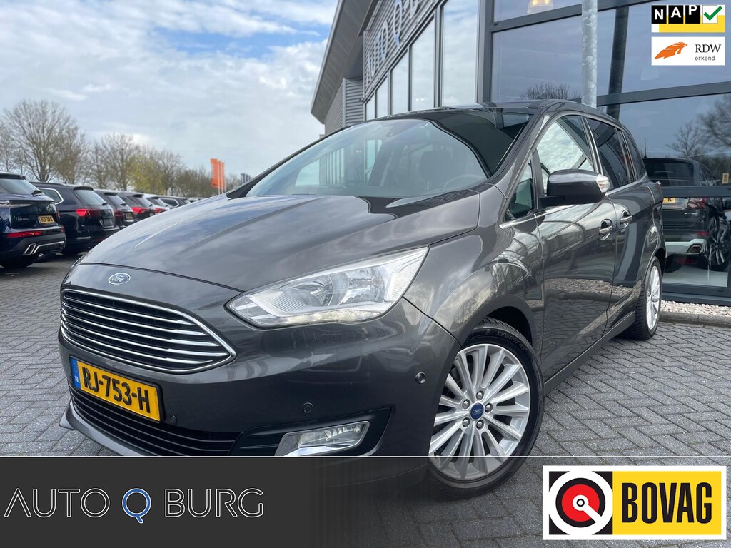 Ford Grand C-Max 1.0 Titanium | 7 Persoons | Schuifdeuren | PDC | LMV | Airco | Cruise | Navi | ORG NL |