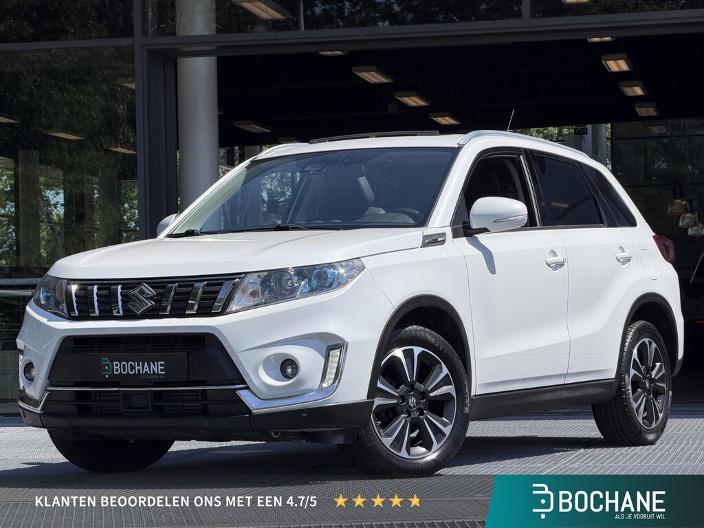 Suzuki Vitara 1.4 Boosterjet Stijl Automaat | Half-leder | Schuifkanteldak | Adaptieve Cruise Control | Winterset extra | Afn. Trekhaak