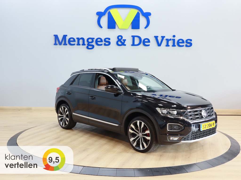 Volkswagen T-Roc 2.0 TSI 4Motion Sport Airco ECC | LED | Panorama | Leer | Virtual | Adaptive Cruise | 19" velgen | Trekhaak | Apple Carplay Android auto | Isofix | NAP |