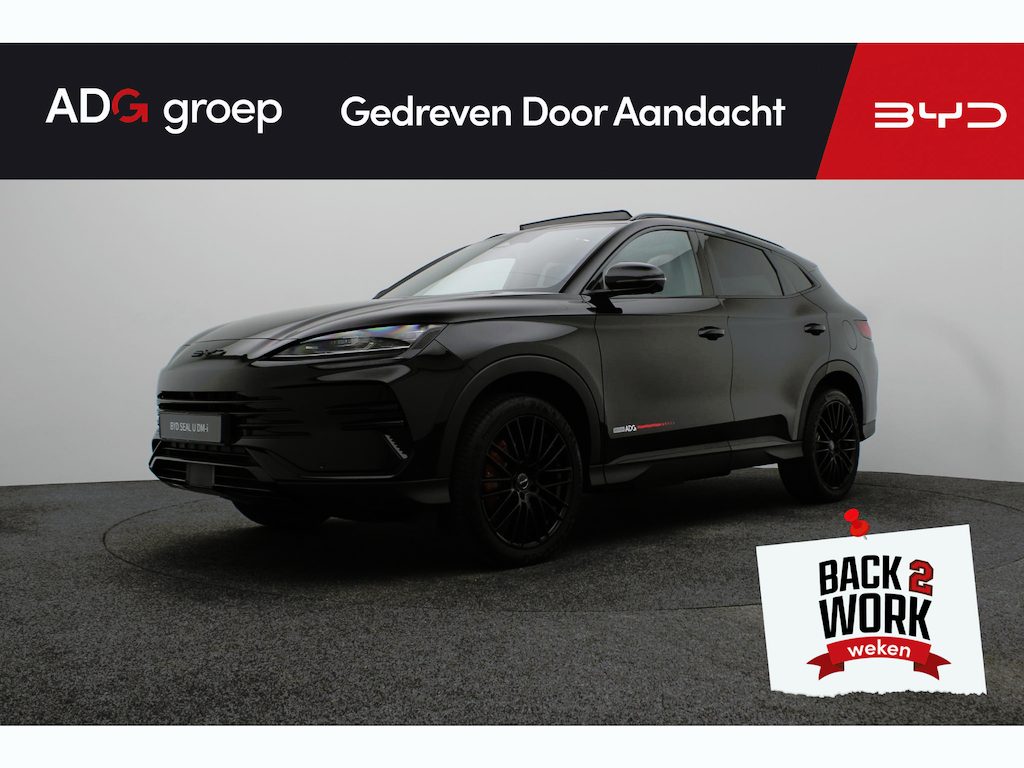 BYD Seal U 1.5 DM-i FWD Boost | ADG Black Edition | Uniek| Black-on-Black| Rode remklauwen| 20 Inch velgen   | 1080 KM | Panorama dak | Apple Carplay | Navigatie | 360 graden camera