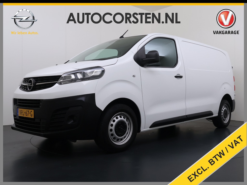 Opel Vivaro 2.0D145pk L2H1 3-Pers.Trekh.Navi PDC Apple Carplay Android EURO6 Airco Cruise Control Edition CDTi Regen-Lichtsensor Betonplex Vloer Wandbetimmering Schuifdeur 2.500KG Trekgewicht Origineel Nederlandse Bus